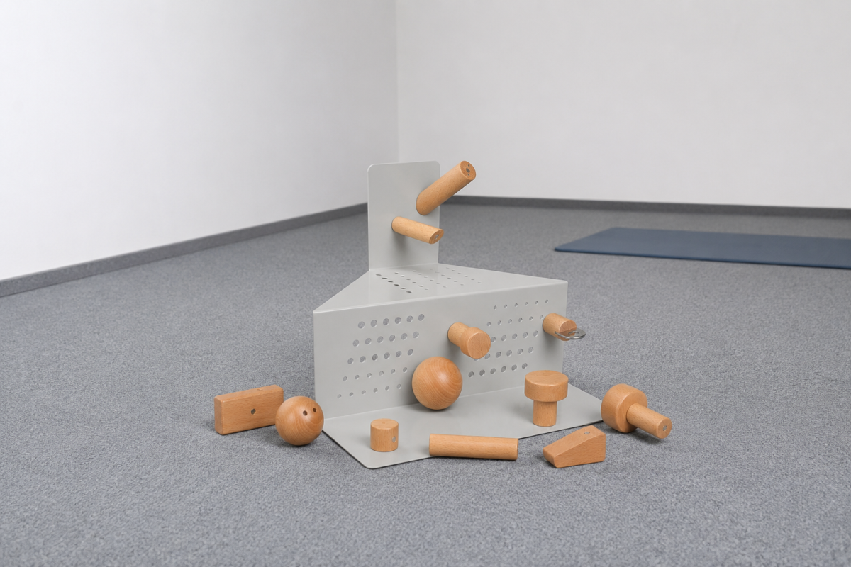 WorkPark WP 05 magnetic grip world with grip set arranged in a therapy room